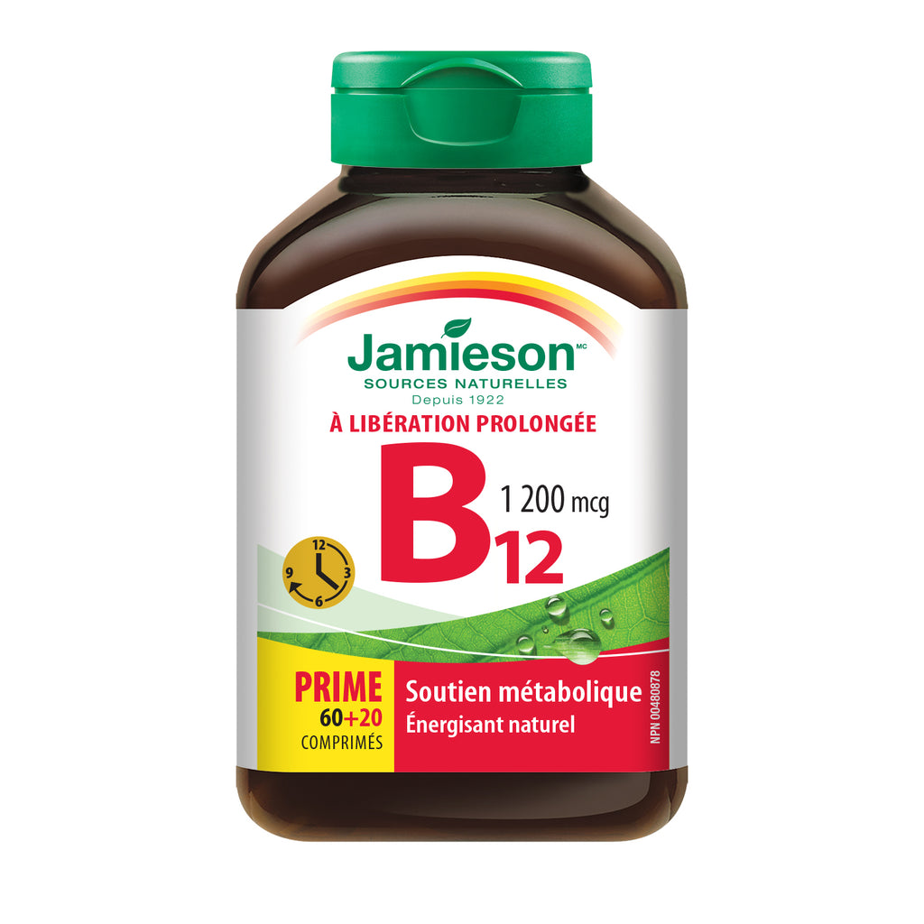 Jamieson Vitamin B12 1200mcg Time Released 60+20 - DrugSmart Pharmacy