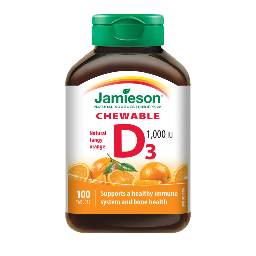 Jamieson Vitamin D3 25mcg Orange 100 - DrugSmart Pharmacy