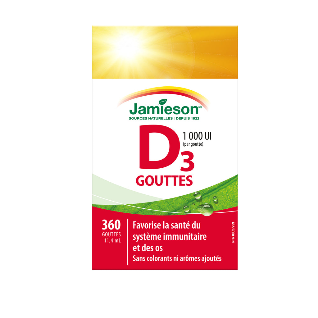 Jamieson Vitamin D 1000IU Drops 11.4ml - DrugSmart Pharmacy