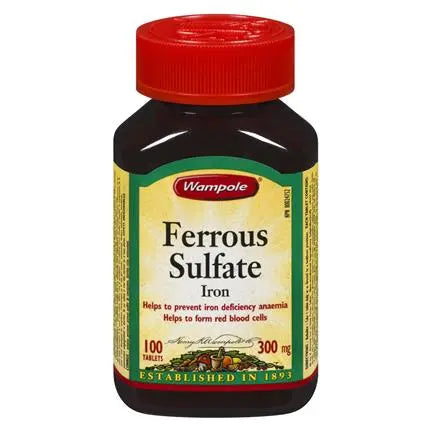Wampole Ferrous Sulfate Tb 300mg 100 - DrugSmart Pharmacy
