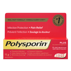Polysporin Plus Pain Relief Cream 15g - DrugSmart Pharmacy