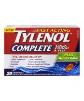 Tylenol Complete Cough/Cold/Flu Liq Gel 20 - DrugSmart Pharmacy