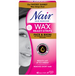 Nair Wax Strips for Face & Bikini  40 - DrugSmart Pharmacy