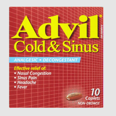 Advil Cold & Sinus 200mg 10 - DrugSmart Pharmacy