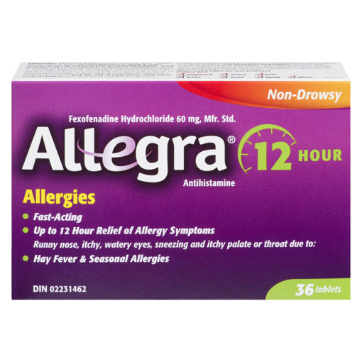 Allegra 12 Hours 60mg 36 - DrugSmart Pharmacy