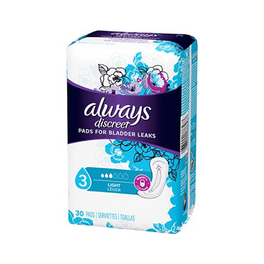 Always® Discreet Incontinence Pads, Light Absorbency - DrugSmart Pharmacy